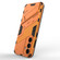 Samsung Galaxy S23 FE 5G Punk Armor 2 in 1 PC + TPU Shockproof Phone Case with Invisible Holder - Orange