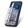 Samsung Galaxy S23 FE 5G Retro Painted Zipper Wallet Back Phone Case - Blue