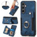 Samsung Galaxy S23 FE 5G Retro Skin-feel Ring multi-card Wallet Phone Case - Blue