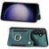 Samsung Galaxy S23 FE 5G Retro Skin-feel Ring multi-card Wallet Phone Case - Green