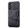 Samsung Galaxy S23 FE 5G Skin Feel Dream RFID Anti-theft PU Card Bag Phone Case - Black