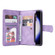 Samsung Galaxy S23 FE 5G Skin Feel Multi-Card Wallet Zipper Leather Phone Case - Purple Samsung Galaxy S23 FE 5G Skin Feel Multi-Card Wallet Zipper Leather Phone Case - Purple