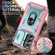 Samsung Galaxy S23 FE 5G Sliding Camshield TPU + PC Phone Case with Holder - Green+Pink