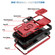 Samsung Galaxy S23 FE 5G Sliding Camshield TPU + PC Phone Case with Holder - Red+Black