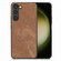 Samsung Galaxy S23 FE 5G Vintage Leather PC Back Cover Phone Case - Brown