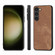 Samsung Galaxy S23 FE 5G Vintage Leather PC Back Cover Phone Case - Brown