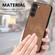 Samsung Galaxy S23 FE 5G Vintage Leather PC Back Cover Phone Case - Brown