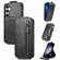 Samsung Galaxy S23 FE 5G Zipper Wallet Vertical Flip Leather Phone Case - Black