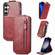 Samsung Galaxy S23 FE 5G Zipper Wallet Vertical Flip Leather Phone Case - Red