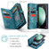 Samsung Galaxy S23 FE CaseMe 008 Multifunctional Zipper Wallet Phone Leather Case - Blue