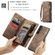 Samsung Galaxy S23 FE CaseMe 008 Multifunctional Zipper Wallet Phone Leather Case - Brown