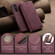 Samsung Galaxy S23 FE CaseMe 013 Multifunctional Horizontal Flip Leather Phone Case - Wine Red