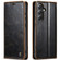 Samsung Galaxy S23 FE CaseMe-003 PU + PC Business Style Crazy Horse Texture Leather Phone Case - Coffee