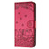 Samsung Galaxy S23 FE Cat Embossing Pattern Leather Phone Case with Lanyard - Red