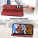 Samsung Galaxy S23 FE Cubic Grid Calf Texture Magnetic Leather Phone Case - Red