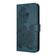Samsung Galaxy S23 FE Datura Flower Embossed Flip Leather Phone Case - Dark Green