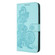 Samsung Galaxy S23 FE Datura Flower Embossed Flip Leather Phone Case - Light blue