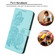 Samsung Galaxy S23 FE Datura Flower Embossed Flip Leather Phone Case - Light blue