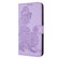 Samsung Galaxy S23 FE Datura Flower Embossed Flip Leather Phone Case - Purple