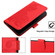 Samsung Galaxy S23 FE Datura Flower Embossed Flip Leather Phone Case - Red