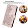 Samsung Galaxy S23 FE Datura Flower Embossed Flip Leather Phone Case - Rose Gold