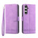 Samsung Galaxy S23 FE Dierfeng Dream Line Leather Phone Case - Purple