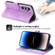 Samsung Galaxy S23 FE Dierfeng Dream Line Leather Phone Case - Purple