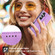 Samsung Galaxy S23 FE Dierfeng Dream Line Leather Phone Case - Purple