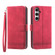 Samsung Galaxy S23 FE Dierfeng Dream Line Leather Phone Case - Red