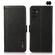 Samsung Galaxy S23 FE KHAZNEH Side-Magnetic Litchi Genuine Leather RFID Phone Case - Black