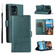 Motorola Edge+ 2023 PU Genuine Leather Texture Embossed Line Phone Case - Green