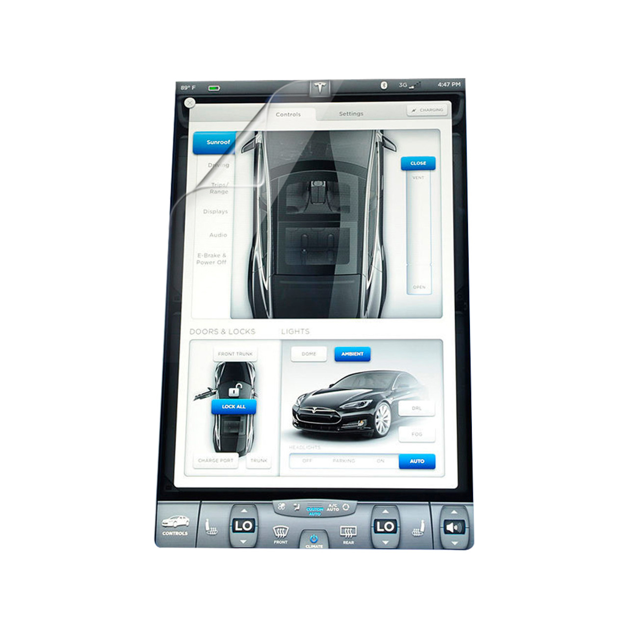 Tesla Model S Touchscreen (17) Screen Protector - Matte