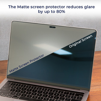 Reduced glare on the Medion Akoya S3401 screen