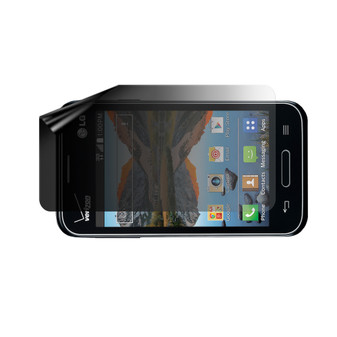 LG Optimus Zone 2 Privacy Lite (Landscape) Screen Protector