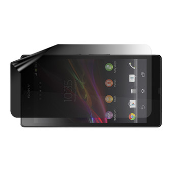 Sony Xperia Z Privacy Lite (Landscape) Screen Protector