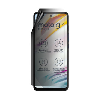 Motorola Moto G40 Fusion Privacy Lite Screen Protector