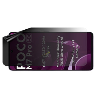 Xiaomi Poco M7 Pro 5G Privacy Lite (Landscape) Screen Protector