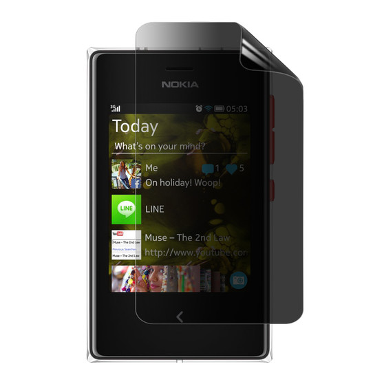 Nokia Asha 503 Privacy Plus Screen Protector