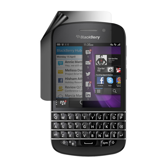 BlackBerry Q10 Privacy Lite Screen Protector