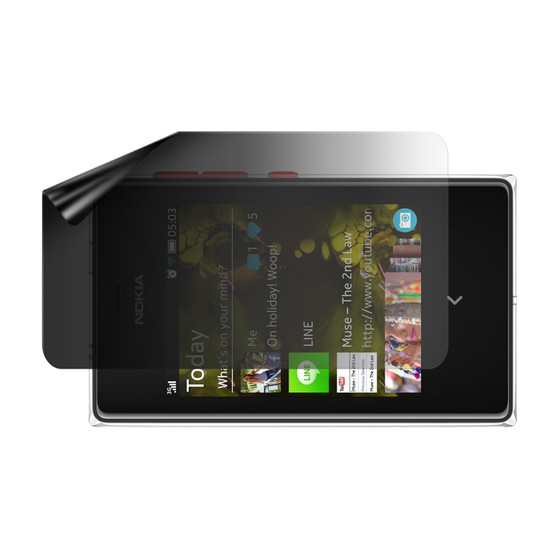 Nokia Asha 503 Privacy Lite (Landscape) Screen Protector