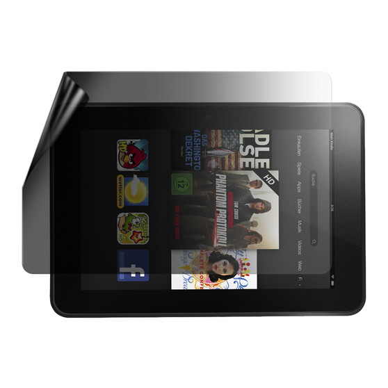 Amazon Kindle Fire HD 7 (2012) Privacy Lite Screen Protector
