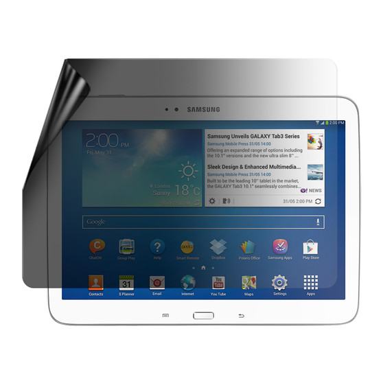Samsung Galaxy Tab 3 10.1 Privacy Lite Screen Protector