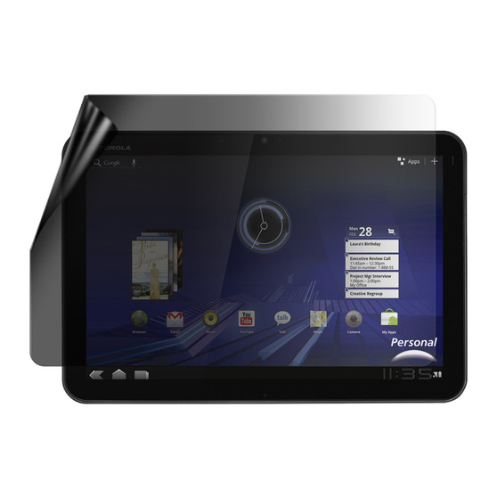 Motorola Xoom Privacy Lite Screen Protector