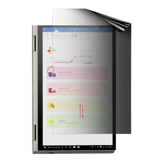 Lenovo Yoga C740 15 Privacy (Portrait) Screen Protector