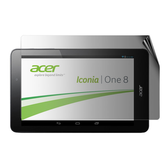 Acer Iconia One 8 B1-810 Privacy Screen Protector