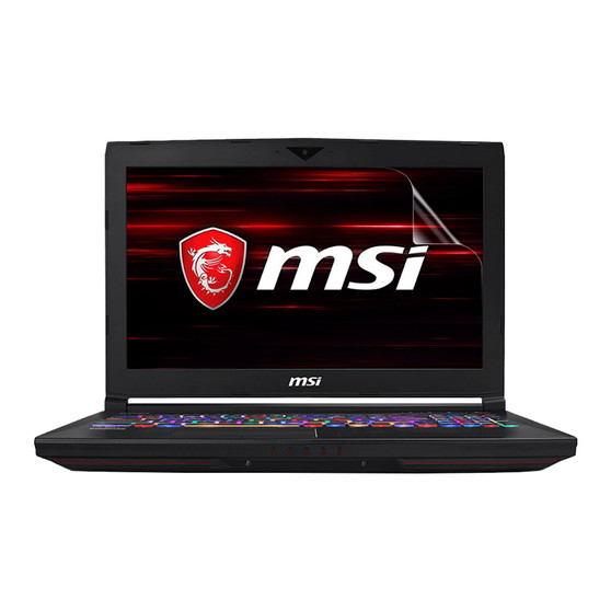 MSI GT63 Titan 8RF Vivid Screen Protector