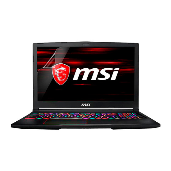 MSI GE63 Raider RGB 8RF Matte Screen Protector