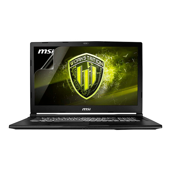 MSI Workstation WE63 8SI Matte Screen Protector