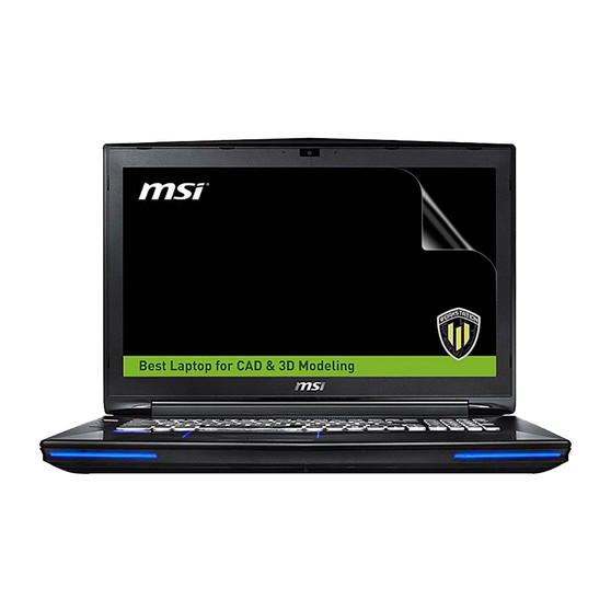 MSI Workstation WT72 6QL Vivid Screen Protector