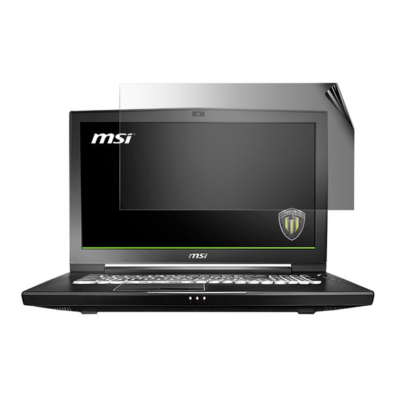 MSI Workstation WT75 8SK Privacy Screen Protector